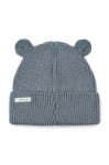 Дитяча бавовняна шапка Liewood колір сірий з бавовни