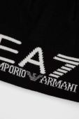 Шапка EA7 Emporio Armani колір чорний з товстого трикотажу (3506977)