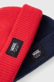 Дитяча шапка Vans LITTLE GROM BEANIE 2-pack колір червоний