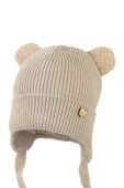 Дитяча шапка Jamiks EDITH колір коричневий