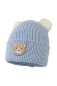 Дитяча шапка з домішкою вовни Jamiks MISSI колір блакитний (3608339)