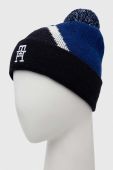 Дитяча шапка з домішкою вовни Tommy Hilfiger колір синій