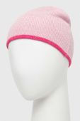Дитяча двостороння шапка United Colors of Benetton колір рожевий з тонкого трикотажу