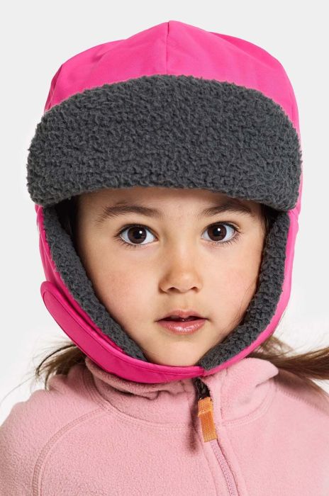 Дитяча шапка Didriksons BIGGLES CAP колір рожевий