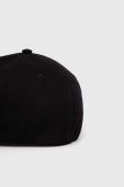 Бавовняна бейсболка Guess колір чорний з аплікацією (3441851)