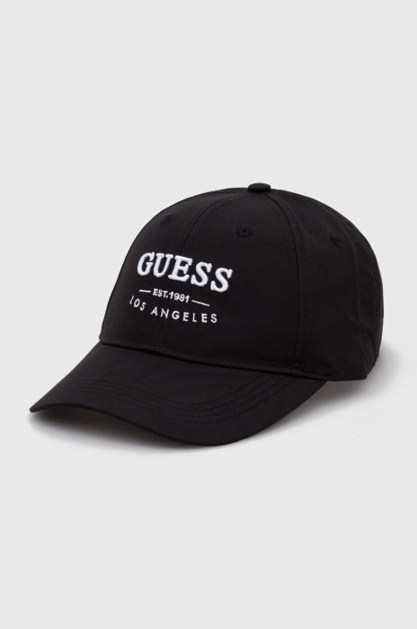 Кепка Guess колір чорний з аплікацією (3441856)