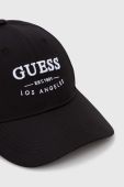 Кепка Guess колір чорний з аплікацією (3441856)
