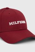 Кепка Tommy Hilfiger колір бордовий з аплікацією