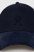 Бавовняна бейсболка Tommy Hilfiger колір синій однотонна (3259879)