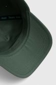 Бавовняна бейсболка Tommy Jeans колір зелений однотонна