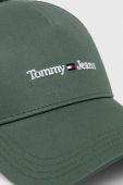 Кепка Tommy Jeans колір зелений з аплікацією (3243957)