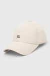 Бавовняна бейсболка BOSS колір білий з аплікацією (3288021)