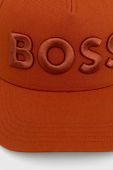 Бавовняна бейсболка BOSS колір помаранчевий з аплікацією (3351420)