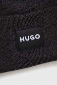 Шапка HUGO колір сірий