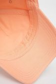 Бавовняна бейсболка HUGO колір помаранчевий з аплікацією