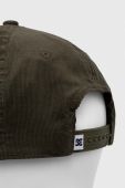 Бавовняна бейсболка DC колір зелений з аплікацією
