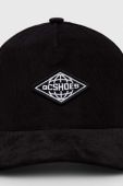 Бавовняна бейсболка DC колір чорний з аплікацією (3394061)