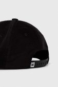 Бавовняна бейсболка DC колір чорний з аплікацією (3394061)