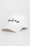 Бавовняна бейсболка Armani Exchange колір білий з аплікацією (3348489)