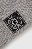 Вовняна шапка Guess колір сірий вовна