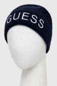 Шапка з домішкою вовни Guess колір синій (3553807)