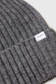 Шапка з домішкою вовни Les Deux колір сірий
