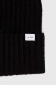Шапка з домішкою вовни Les Deux колір чорний