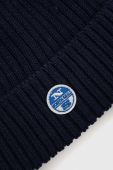 Шапка з домішкою вовни North Sails колір синій з товстого трикотажу