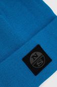 Шапка North Sails з товстого трикотажу колір блакитний
