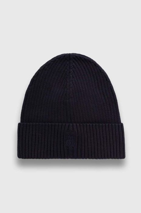 Шапка з домішкою кашеміру Marc O'Polo колір синій з тонкого трикотажу
