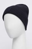Шапка з домішкою кашеміру Marc O'Polo колір синій з тонкого трикотажу