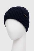 Шапка Napapijri колір синій з товстого трикотажу
