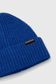 Шапка Napapijri з товстого трикотажу колір блакитний (3553811)
