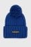 Шапка з домішкою вовни Napapijri з товстого трикотажу колір блакитний (3546415)