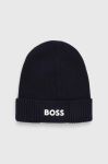 Шапка з домішкою вовни Boss Green BOSS GREEN колір синій