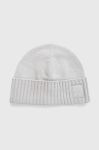 Шапка з домішкою вовни Boss Orange BOSS ORANGE колір сірий з тонкого трикотажу
