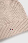 Шапка з домішкою кашеміру Tommy Hilfiger колір бежевий з тонкого трикотажу (3419548)