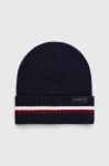 Шапка з домішкою вовни Tommy Hilfiger колір синій (3441863)