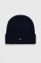 Кашемірова шапка Tommy Hilfiger колір синій з тонкого трикотажу вовна (3597597)