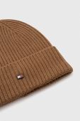 Кашемірова шапка Tommy Hilfiger колір коричневий з тонкого трикотажу вовна (3597598)