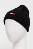 Шапка Tommy Jeans колір чорний з тонкого трикотажу (3461979)