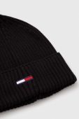 Шапка Tommy Jeans колір чорний з тонкого трикотажу (3461979)