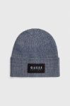 Шапка з домішкою вовни Guess колір блакитний