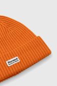 Шапка Marmot колір помаранчевий з товстого трикотажу