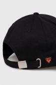 Бавовняна бейсболка Rossignol HERO колір чорний з аплікацією