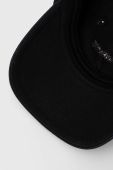 Бавовняна бейсболка Samsoe Samsoe колір чорний з аплікацією
