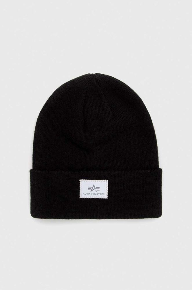 Шапка Alpha Industries колір чорний 168905.03-Black