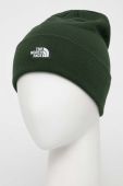 Шапка The North Face колір зелений з товстого трикотажу (3617543)