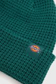 Шапка Dickies колір зелений з тонкого трикотажу