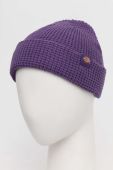 Шапка Dickies колір фіолетовий з товстого трикотажу